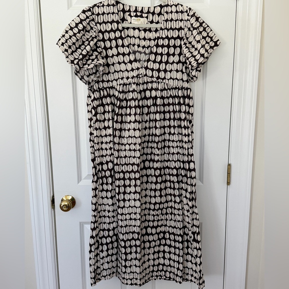 Maeve Anthropologie Cotton Printed Midi Dress Small - Picture 2 of 5